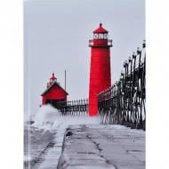 Книга для записей Axent А5 96 листов Red&Black Lighthouse (8457-4-A)