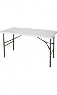 Стол раскладной GT Racer DY-0638 1220(1220)x610x740мм белый/черный