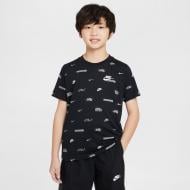 Футболка Nike K NSW TEE AOP HM5851-010 р.S черный Футболка Nike K NSW TEE AOP HM5851-010 р.S черный