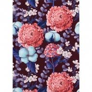 Книга для нотаток Axent А5 96 аркушів Bloom фіолетовий (8456-3-A)