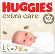 Подгузники Huggies Extra Care 1 2-5 кг 84 шт.