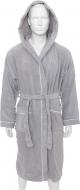 Халат махровый мужской La Nuit Adam с капюшоном р. M серый