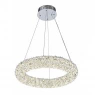 Люстра світлодіодна Luminaria LED кришталева з пультом 66 Вт хром ELISA CRYSTAL 66W R CHROME