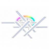 Люстра светодиодная Luminaria LED с пультом 130 Вт белый/хром AXIS CROSS RGB 130W 6L