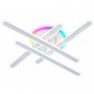 Люстра світлодіодна Luminaria LED з пультом 88 Вт білий/хром AXIS CROSS RGB 88W 4L