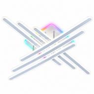 Люстра светодиодная Luminaria LED с пультом 210 Вт белый/хром AXIS CROSS RGB 210W 6L