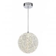 Светильник светодиодный Luminaria LED подвесной с пультом 12 Вт хром ELISA CRYSTAL 12W ORB CHROME