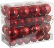 Набор елочных шаров d 80/50 мм в ассортименте 52 шт./уп.