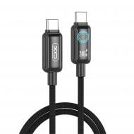 USB-кабель Xo NB-Q312A USB-C/USB-C 240W Power Delivery 1 м black (NB-Q312A.black)