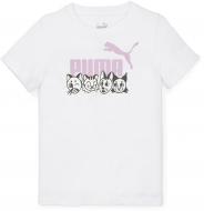 Футболка Puma ESS+ PUMA MATES TEE 67334602 р.98 білий