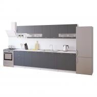 УЦІНКА! Кухня ROKO Фрея ДСП 3м сірий/білий (УЦ №3166)