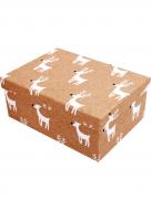 Коробка подарочная прямоугольная с оленем 27х20х11.5см 1110