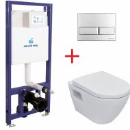 Комплект Koller Pool инсталляционная система Dune 1200SL с кнопкой Neon та ROUND ARC унитаз с сидением Softclose