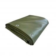 Тент водонепроницаемый Техно Тент Плюс с люверсами ПВХ 650 г/м² 2,4х4 м (244650-10) хаки