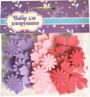 Декор из фетра Цветы 2 27 шт. Аплі Краплі