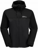Ветровка Jack Wolfskin WEILTAL 2L JKT M 1115892_6350 р.S черный с серым