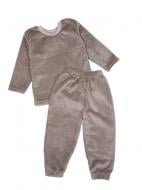 Пижама для мальчиковдля девочек Маленькие люди р.140-146 бежевый