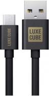 Кабель Luxe Cube 3A/60W USB micro to USB 2 м черный (8886888698483)