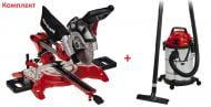 Пила торцовочная Einhell TC-SM 2131/2 Dual + TC-VC 1820 S