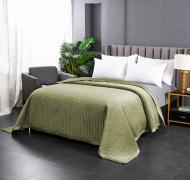 Покрывало Velvet Preston 240x260 см La Nuit оливковый