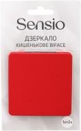 Зеркало косметическое Sensio Biface красное LTZ26-01