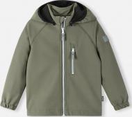 Куртка унисекс Reima Softshell Vantti р.80 темно-зеленый 5100009A-8920