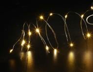 Гирлянда линейная роса на батарейках 2A х 1.5V 30 мини LED 30 ламп 10 м (QC6027)
