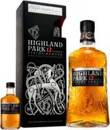 Віскі Highland Park 12 років витримки 0.7 л 40% + мініатюра Highland Park 18 років 50 мл (5010314305338)