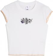 Футболка Puma X X-GIRL RIBBED SLIM TEE 62470502 р.M белый