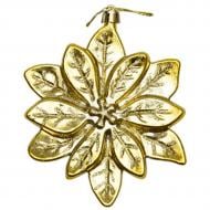 Украшение новогоднее Девилон Цветок золотой, 12,5 см, 250010