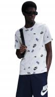 Футболка Nike M NSW TEE 12MO AOP SP25 HJ0561-051 р.L белый