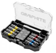 Набір біт GRAPHITE з тримачем 10 шт. 56H614