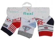 Комплект шкарпеток унісекс Flexi р. 0-6 різнокольоровий