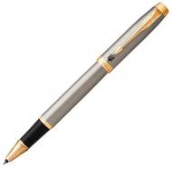 Ручка Parker IM 17 Brushed Metal GT RB Тризуб на кліпі