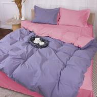 Комплект постельного белья MirSon Poplin Line 041+056 Emerson серый/розовый