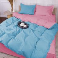 Комплект постельного белья MirSon Poplin Line 041+067 Tristan голубой/розовый