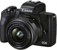 Фотокамера Canon EOS M50 Mark II + 15-45 IS STM KIT Premium Live Stream Kit black (4728C059)