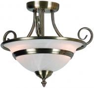 Люстра потолочная Globo TOLEDO 2xE27 латунь 6896-2