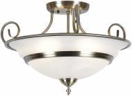 Люстра потолочная Globo TOLEDO 5xE14 белый/латунь 6896-5