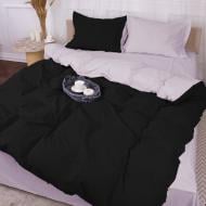 Комплект постельного белья MirSon Poplin Line 054+099 Angelyn черный/светло-серый