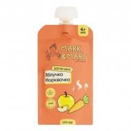 Пюре фруктово-овочеве Mark&Mart Запечені Яблучко та Морквочка 120 г