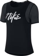 Футболка Nike W NK SS RUNWAY CJ2185-010 р.L черный