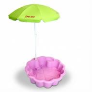 Песочница-бассейн Doloni Toys Цветок светло-розовый с зонтиком 01235/10 Песочница-бассейн Doloni Toys Цветок светло-розовый с зонтиком 01235/10
