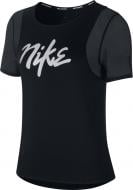 Футболка Nike W NK SS RUNWAY CJ2185-010 р.XL черный