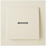 Выключатель одноклавишный Nilson Touran с подсветкой кремовый 24121002