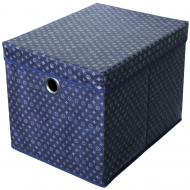 Короб для хранения с кришкой Тарлев 15329 Navy blue синий 300x300x400 мм