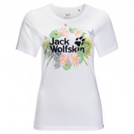 Футболка Jack Wolfskin PARADISE LOGO T W 1807661-5018 р.XS белый