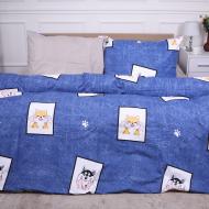 Комплект постельного белья MirSon 17-0575 Husky Dog синий с рисунком
