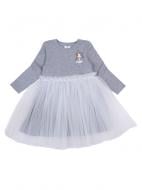 Платье Luna Kids с фатином р.110 серый меланж
