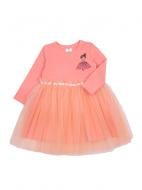 Платье Luna Kids с фатином р.116 персиковый